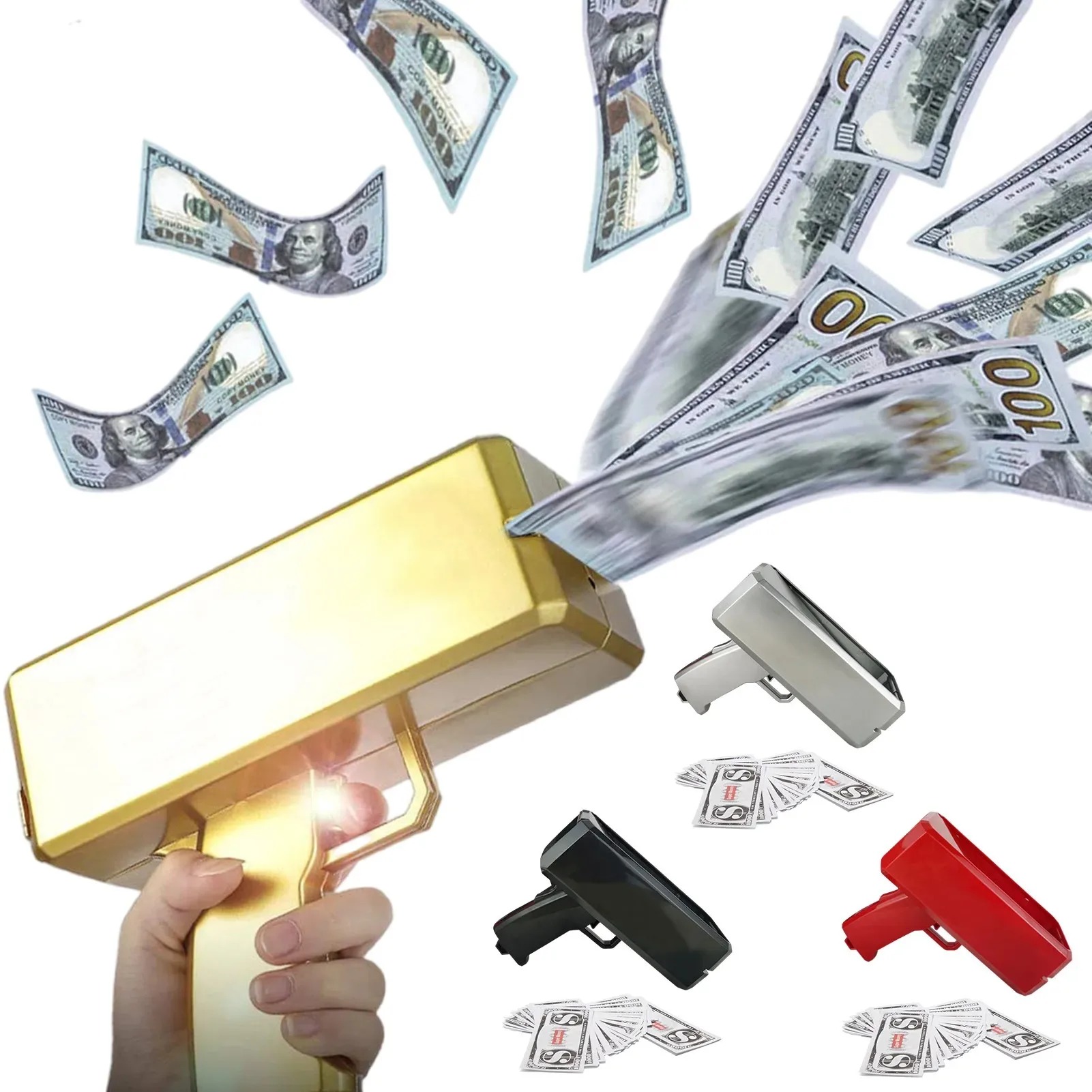 Kids Education Money - Shoot Money Gun Toy Funny Party