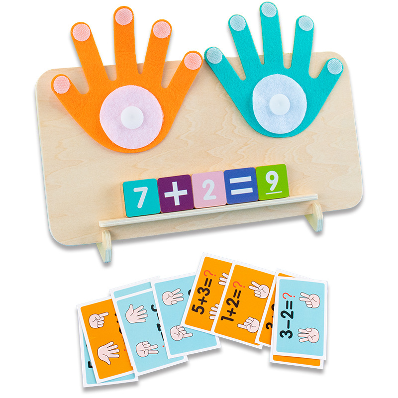 Kids Educational Game 3 - Kids Montessori Toys Wooden Finger Numbers