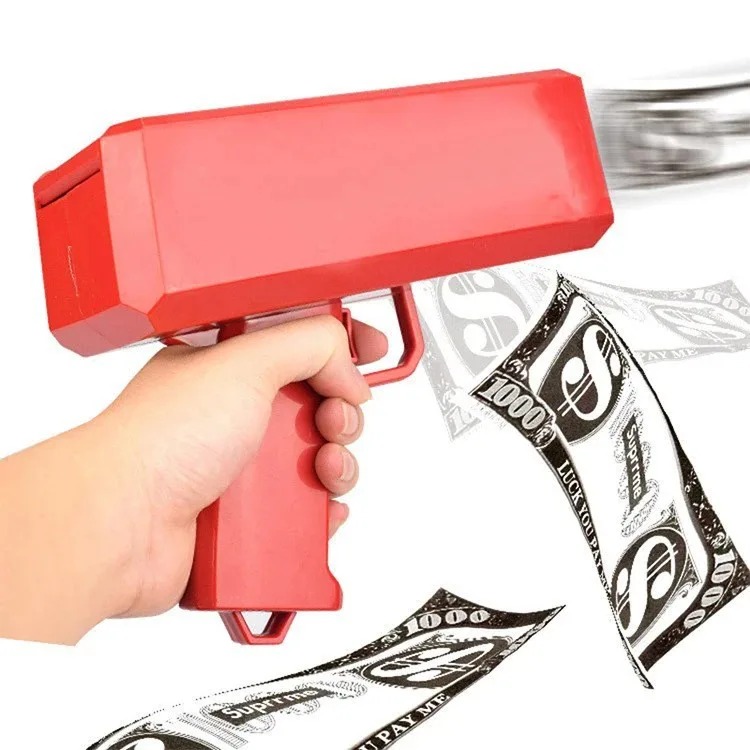 Shoot Money Gun Toy Funny Part - Kids Education Money ulasan dan harga