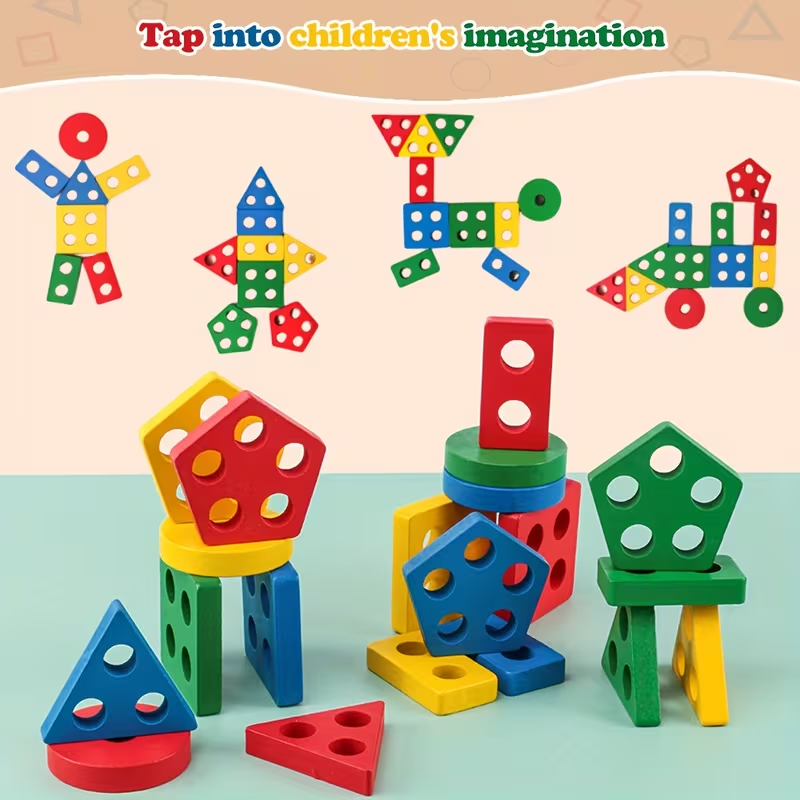 Montessori Wooden Games Baby T - Kids Educational Game 3 ulasan dan harga