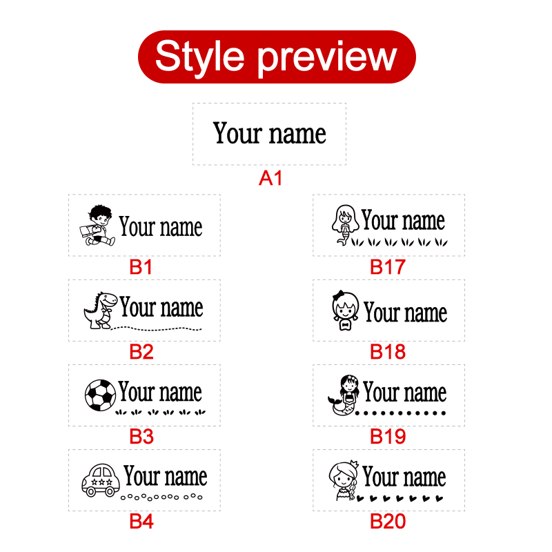 Personalized Kids Name Stamp-C - Kids Education Name ulasan dan harga