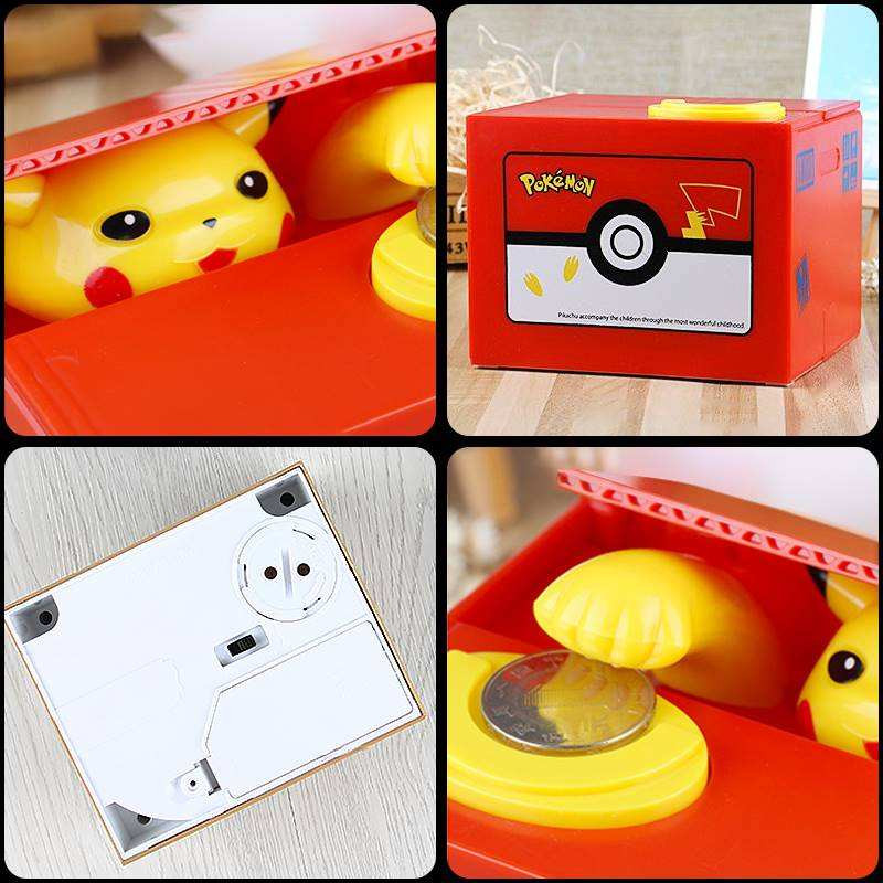 Pokemon Piggy Bank Action Figu - Kids Education Money ulasan dan harga