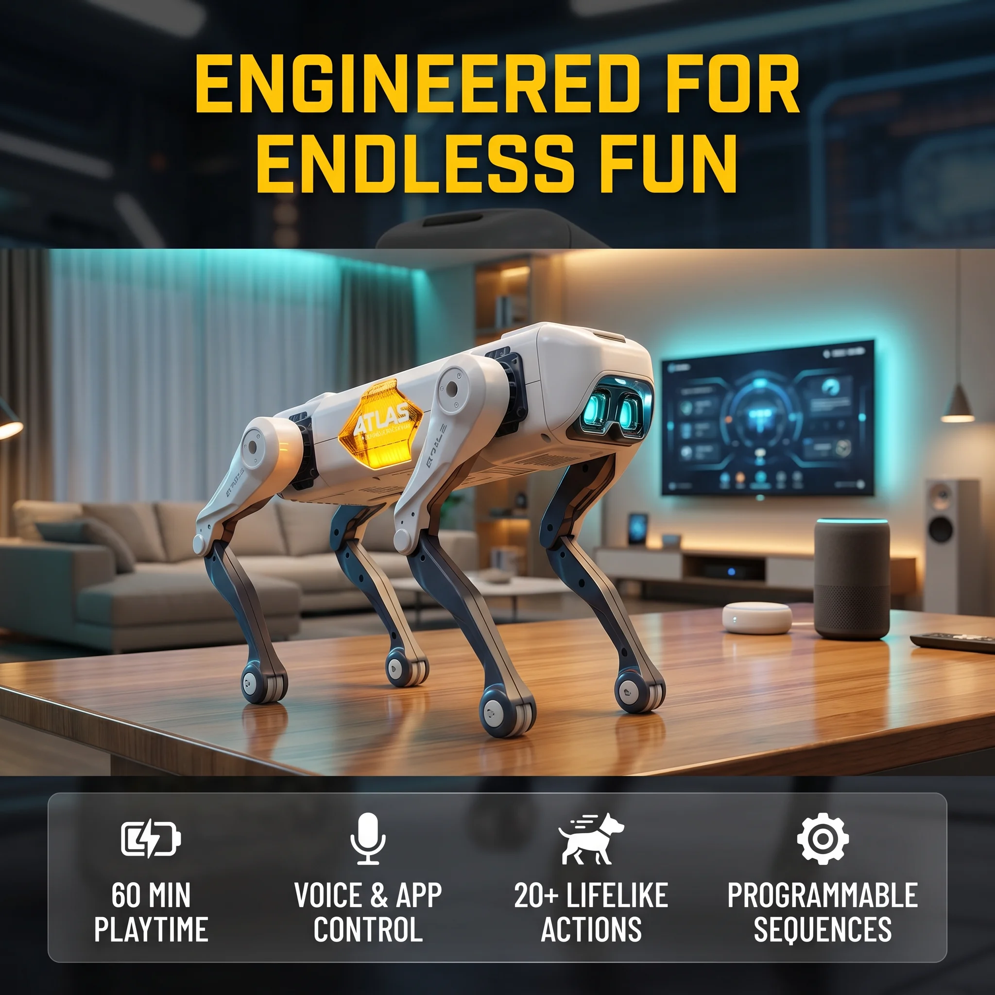 AI Smart Robot Dog, Voice & AP - Kids Educational Game ulasan dan harga