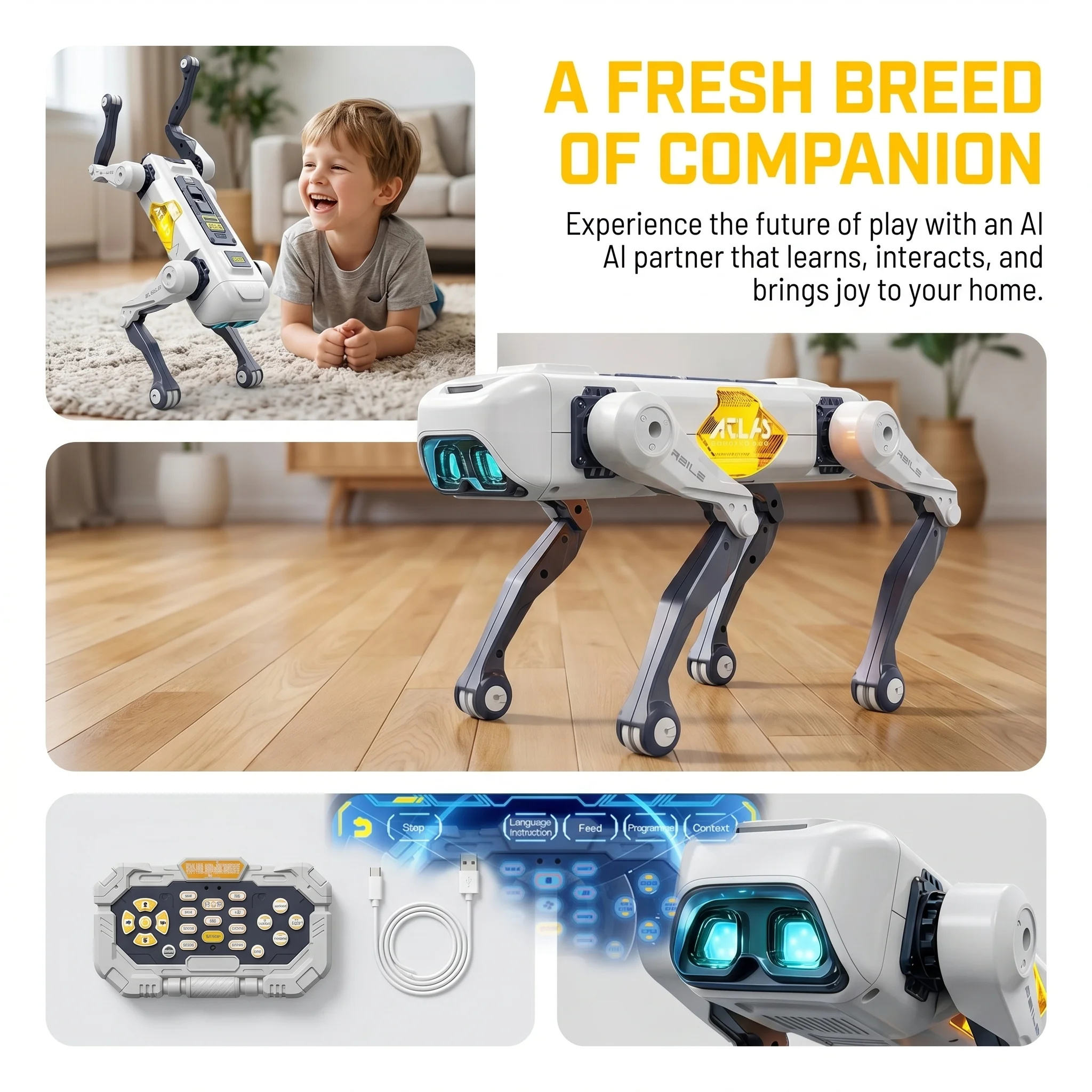 AI Smart Robot Dog, Voice & AP - Kids Educational Game ulasan dan harga