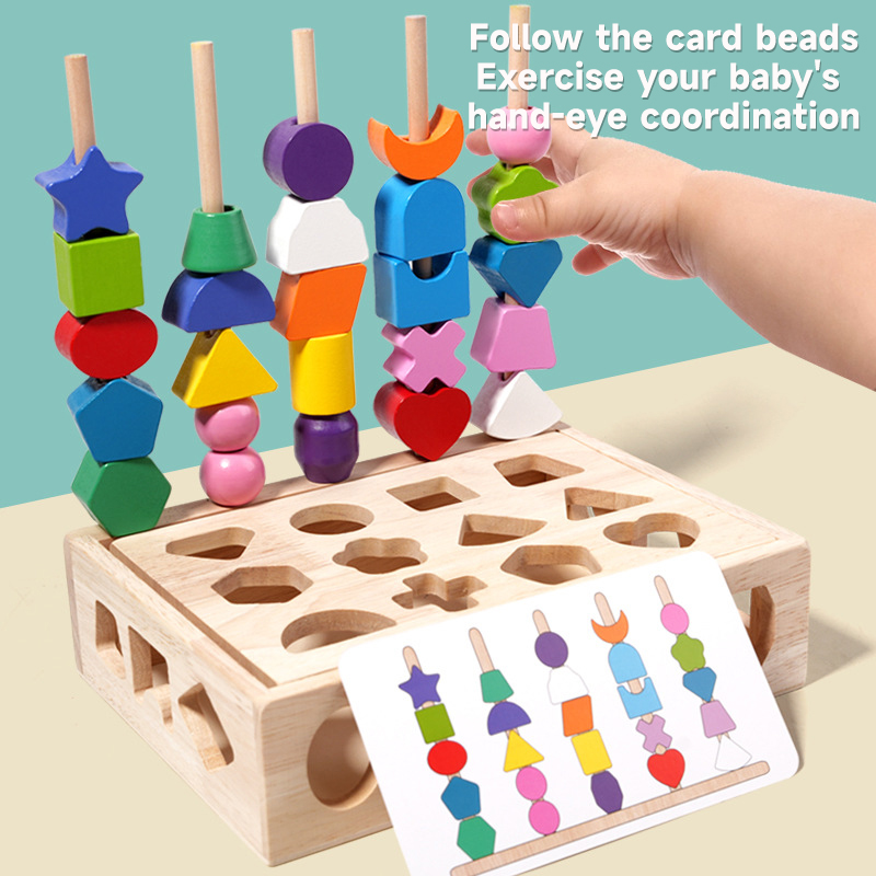 Montessori Wooden 5-in-1 Puzzl - Kids Educational Game 3 ulasan dan harga