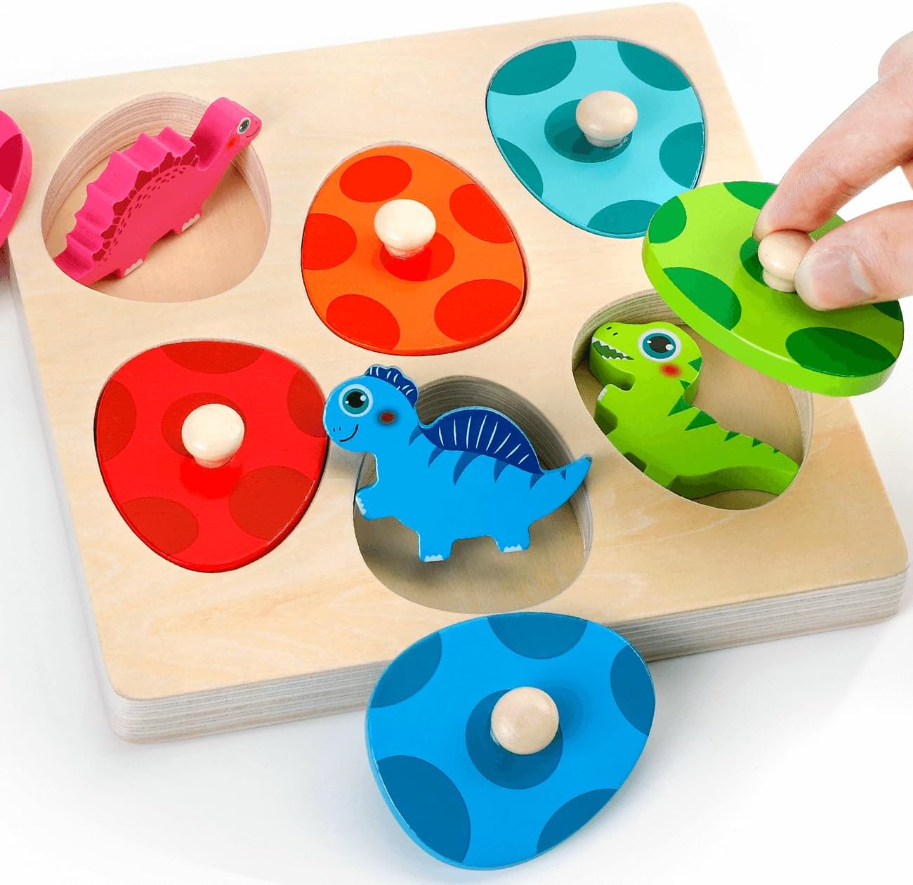 Wooden Dinosaur Jigsaw Puzzle  - Kids Educational Game 3 ulasan dan harga